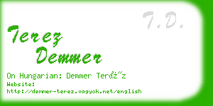 terez demmer business card